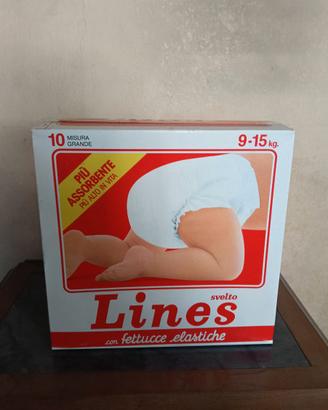 Confezione originale 1985 Lines Svelto pannolini