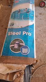 piscina tonda da giardino + robot x pulizia fondo