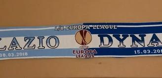 Sciarpa stadio Lazio Dinamo Kiev 08–15.03.2018