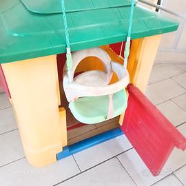 Casetta Chicco e altalena bambini 