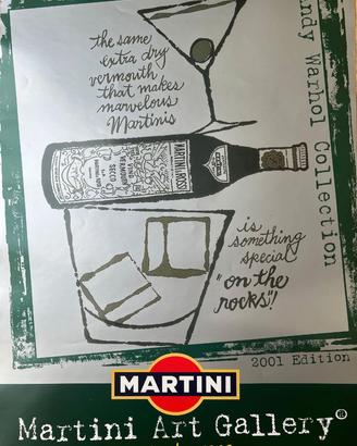 Poster vintage WARHOL ANDY MARTINI VERMOUTH
