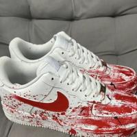 Scarpe da ginnastica Nike Air Force 1 Blood Custom