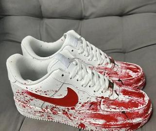 Scarpe da ginnastica Nike Air Force 1 Blood Custom