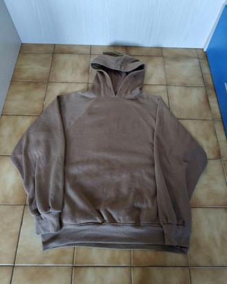 Bershka Felpa Marrone Streetwear