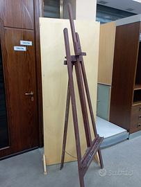 Cavalletto grande per pittura in legno