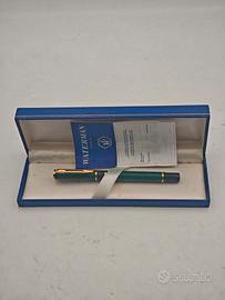 Waterman Laureat Penna Stilografica Verde Marmo
