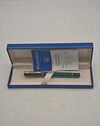 Waterman Laureat Penna Stilografica Verde Marmo