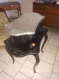 tavolino a due piani epoca liberty