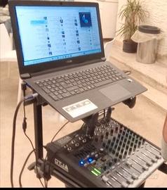 Impianto musicale per serate