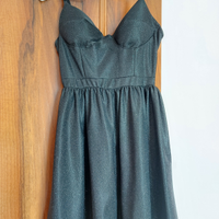 Vestito glitterato nero