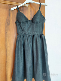 Vestito glitterato nero