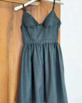 Vestito glitterato nero