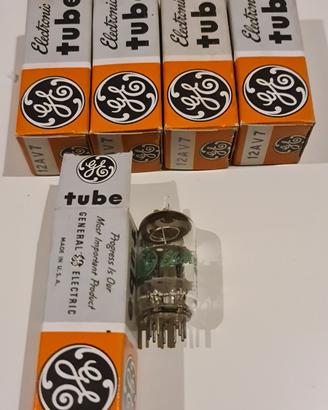 Valvole General Electric 12AV7 NOS Black plates 
