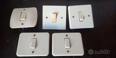 Interuttori Luce casa singoli vintage