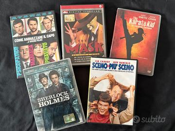 Dvd the mask, karate Kid, Sherlock Holmes