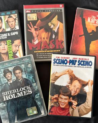 Dvd the mask, karate Kid, Sherlock Holmes