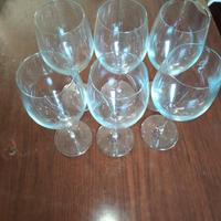 calici vino in vetro nuovi 6 calici 