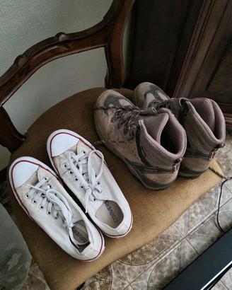 Converse all star originali bianche n.38