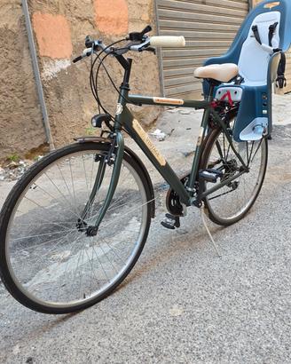 Coppia Bici da città (Uomo e Donna) con Seggiolini