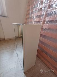 Mobiletto pensile a specchi