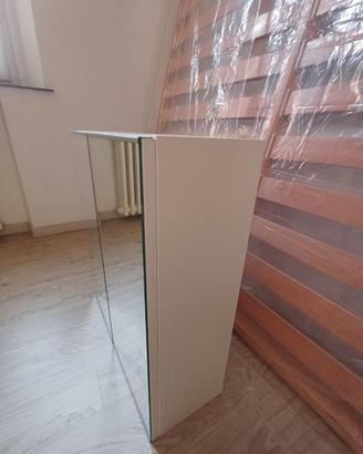 Mobiletto pensile a specchi