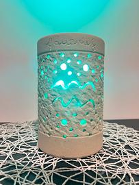 Lampada con incisione segno zodiacale Acquario