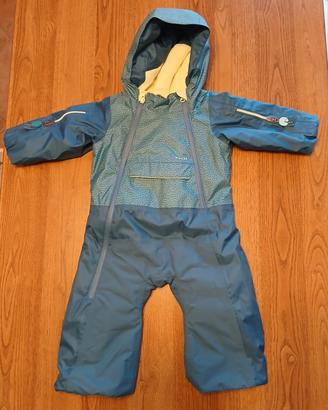 Tuta sci baby 900 WARM turchese 12-18 mesi
