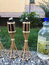 Torce giardino in bamboo