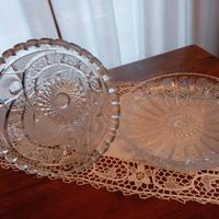 coppa e piatto in cristallo di Boemia 800