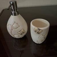 Dispenser sapone + porta spazzolino Thun