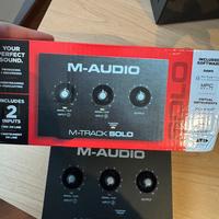 Scheda Audio M Audio Track Solo XLR usb