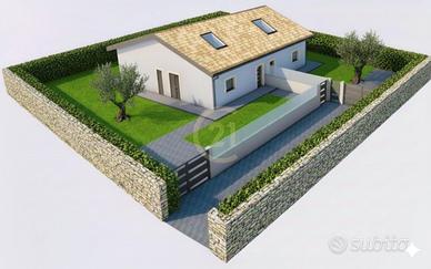 Villa accorpata in costruzione + spazio esterno
