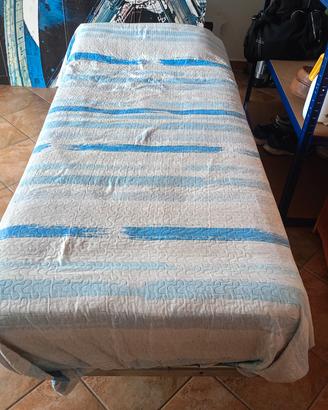 letto stile shabby verde pisello