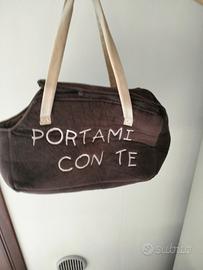 borsa con cerniera porta animali 