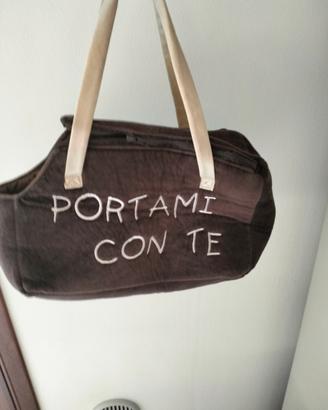 borsa con cerniera porta animali 