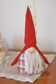 Gnomo in stoffa portafortuna. Per Natale
