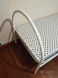GIRO LETTO BIANCO IN METALLO