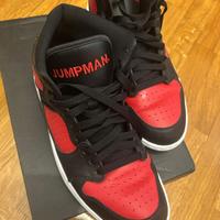 Air Jordan 1 Mid Black Gym Red White –42