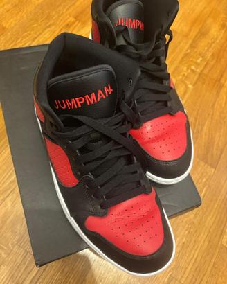 Air Jordan 1 Mid Black Gym Red White –42