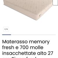 Materasso matrimoniale in memory baldiflex