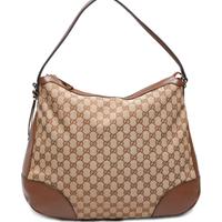 Gucci Hobo Bag Tela signature/pelle Marrone 44924