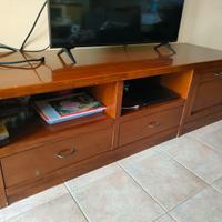 mobile soggiorno TV legno massello