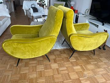 Poltrone stile lady Zanuso anni 50 60