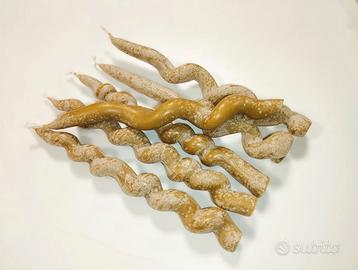 Candele cera d'api artigianali torciglione candela