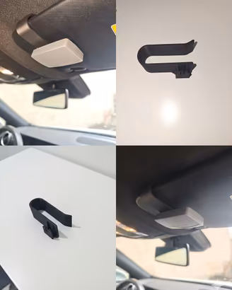 Porta Telepass Parasole Auto - Clip Aggancio Rapid
