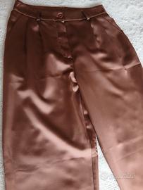 Pantalone donna color bronzo