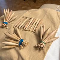 40 fuselli per tombolo