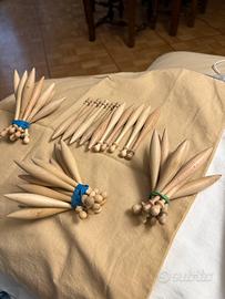 40 fuselli per tombolo