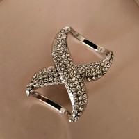 🌸 Ferma foulard sciarpa argento e brillanti 🌸