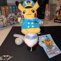 peluche Pikachu pilota Pokemon center Japan raro